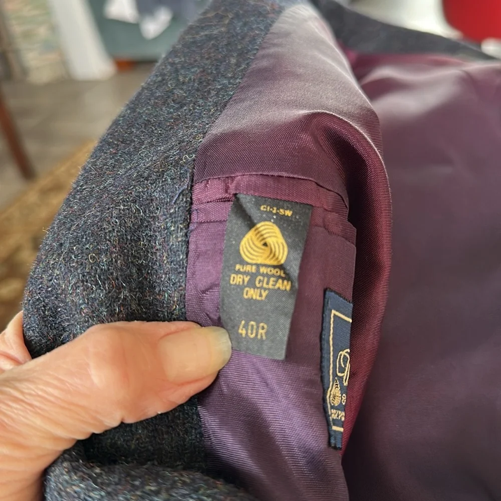 WFF BY FARAH Gray Sport Coat 100% Wool